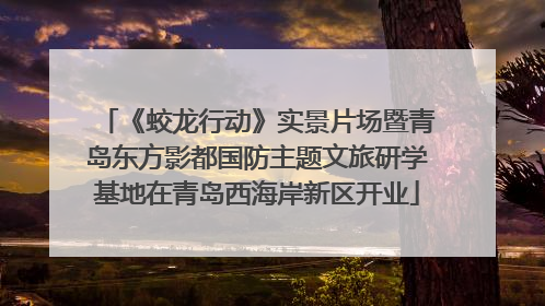 《蛟龙行动》实景片场暨青岛东方影都国防主题文旅研学基地在青岛西海岸新区开业