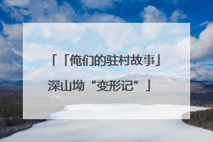 「俺们的驻村故事」深山坳“变形记”