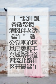“粽叶飘香敬贤德 清风伴老话端午” 致公党李沧区基层委携手兴城路街道四流北路社区开展端午节主题活动