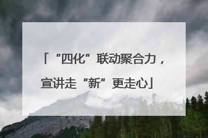 “四化”联动聚合力，宣讲走“新”更走心