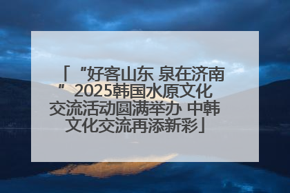“好客山东 泉在济南”2025韩国水原文化交流活动圆满举办 中韩文化交流再添新彩