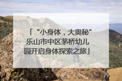 “小身体，大奥秘” 乐山市中区茅桥幼儿园开启身体探索之旅