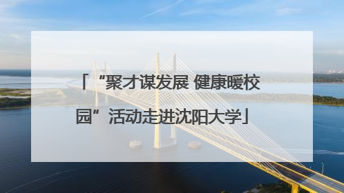 “聚才谋发展 健康暖校园”活动走进沈阳大学
