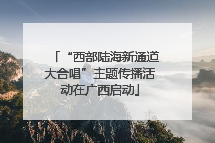 “西部陆海新通道大合唱”主题传播活动在广西启动