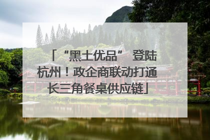 “黑土优品” 登陆杭州！政企商联动打通长三角餐桌供应链