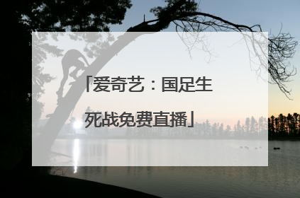 爱奇艺：国足生死战免费直播