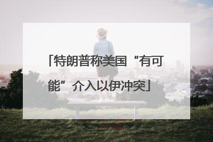 特朗普称美国“有可能”介入以伊冲突