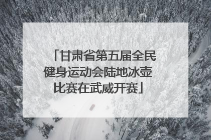 甘肃省第五届全民健身运动会陆地冰壶比赛在武威开赛