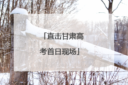 直击甘肃高考首日现场