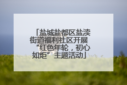 盐城盐都区盐渎街道福利社区开展“红色年轮，初心如炬”主题活动