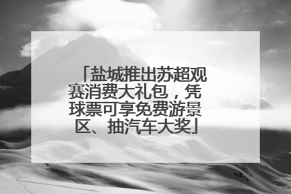 盐城推出苏超观赛消费大礼包，凭球票可享免费游景区、抽汽车大奖