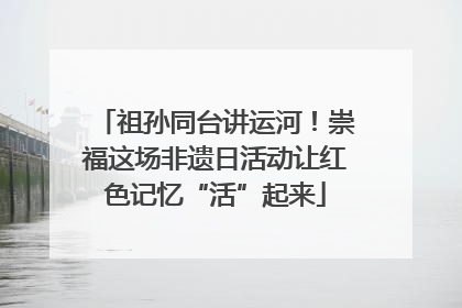 祖孙同台讲运河！崇福这场非遗日活动让红色记忆“活”起来