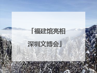 福建馆亮相深圳文博会