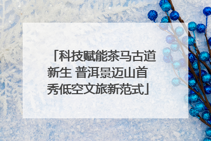 科技赋能茶马古道新生 普洱景迈山首秀低空文旅新范式