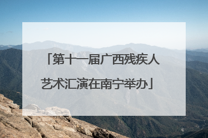 第十一届广西残疾人艺术汇演在南宁举办