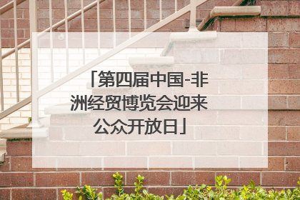 第四届中国-非洲经贸博览会迎来公众开放日