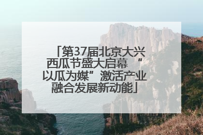 第37届北京大兴西瓜节盛大启幕 “以瓜为媒”激活产业融合发展新动能