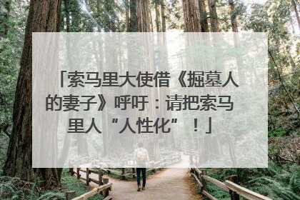 索马里大使借《掘墓人的妻子》呼吁：请把索马里人“人性化”！