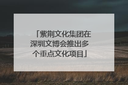紫荆文化集团在深圳文博会推出多个重点文化项目