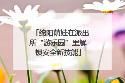 绵阳萌娃在派出所“游乐园”里解锁安全新技能