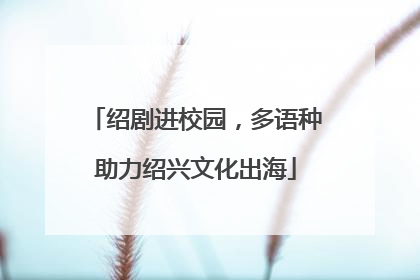 绍剧进校园，多语种助力绍兴文化出海