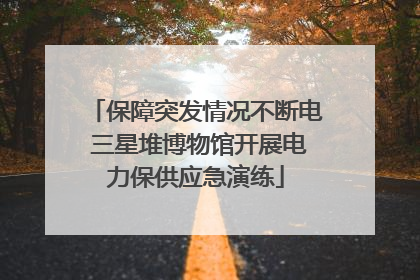 保障突发情况不断电 三星堆博物馆开展电力保供应急演练