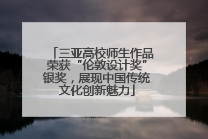 三亚高校师生作品荣获“伦敦设计奖”银奖，展现中国传统文化创新魅力