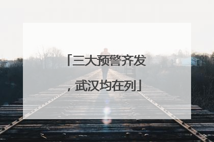 三大预警齐发，武汉均在列