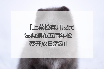 上蔡检察开展民法典颁布五周年检察开放日活动