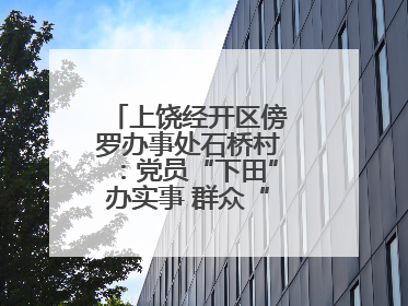 上饶经开区傍罗办事处石桥村：党员“下田”办实事 群众“点赞”笑开颜