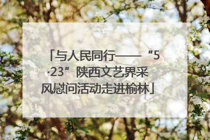 与人民同行——“5·23”陕西文艺界采风慰问活动走进榆林