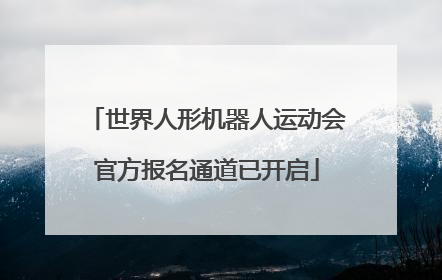 世界人形机器人运动会官方报名通道已开启
