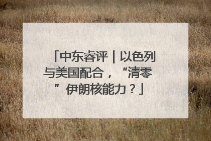 中东睿评｜以色列与美国配合，“清零”伊朗核能力？