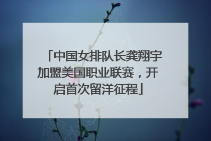 中国女排队长龚翔宇加盟美国职业联赛，开启首次留洋征程