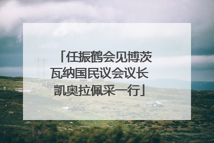 任振鹤会见博茨瓦纳国民议会议长凯奥拉佩采一行