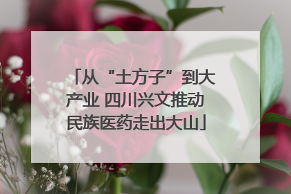 从“土方子”到大产业 四川兴文推动民族医药走出大山