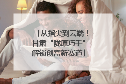 从指尖到云端！甘肃“陇原巧手”解锁创富新赛道