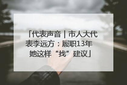 代表声音｜市人大代表李远方：履职13年 她这样“找”建议