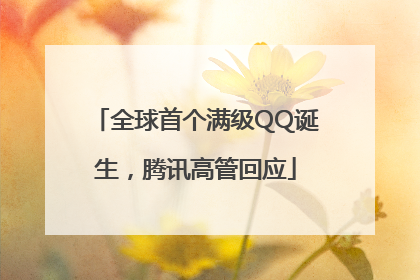 全球首个满级QQ诞生，腾讯高管回应