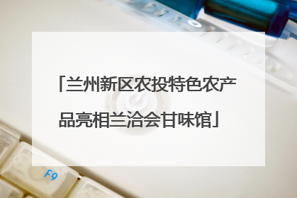兰州新区农投特色农产品亮相兰洽会甘味馆