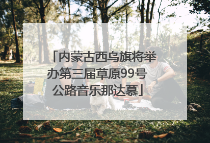 内蒙古西乌旗将举办第三届草原99号公路音乐那达慕