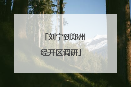 刘宁到郑州经开区调研