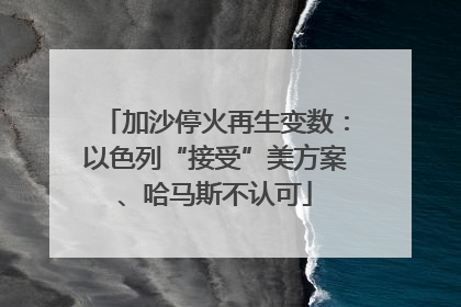 加沙停火再生变数：以色列“接受”美方案、哈马斯不认可