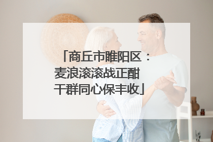 商丘市睢阳区：麦浪滚滚战正酣 干群同心保丰收