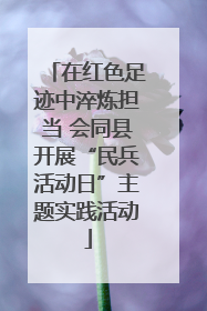 在红色足迹中淬炼担当 会同县开展“民兵活动日”主题实践活动