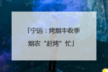 宁远：烤烟丰收季 烟农“赶烤”忙