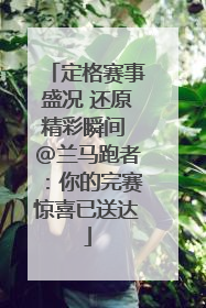 定格赛事盛况 还原精彩瞬间 @兰马跑者：你的完赛惊喜已送达