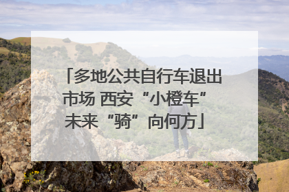 多地公共自行车退出市场 西安“小橙车”未来“骑”向何方