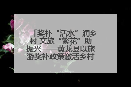奖补“活水”润乡村 文旅“繁花”助振兴——黄龙县以旅游奖补政策激活乡村振兴新动能