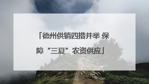 德州供销四措并举 保障“三夏”农资供应